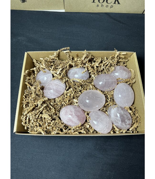 Rose Quartz Palms 1KG bulk lot