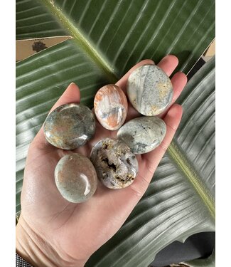 Ocean Jasper Palm Stone, Size Baby [1-24gr]