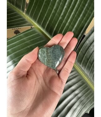 Moss Agate Heart, Size XX-Small [25-49gr]