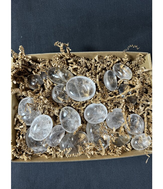 Clear Quartz Palms 1KG bulk lot