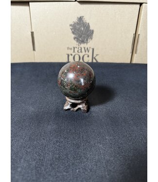 Dark Dragon Bloodstone Sphere, 55-59mm