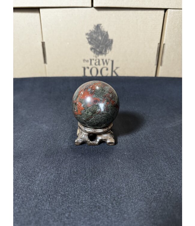 Dark Dragon Bloodstone Sphere, 60-64mm