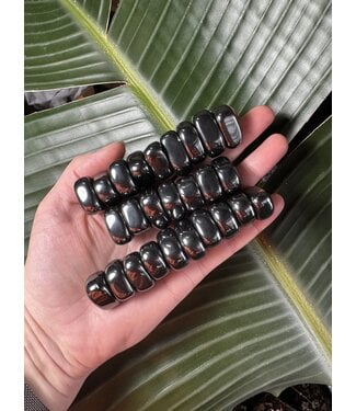 Hematite Magnetic Tumbled Stones, Synthetic; 1 sizes available, purchase individual or bulk