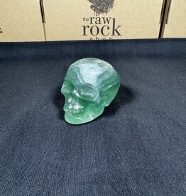 Green Fluorite Skull #3, 568gr