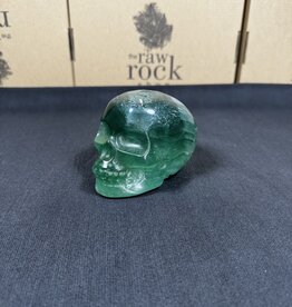 Green Fluorite Skull #5, 948gr
