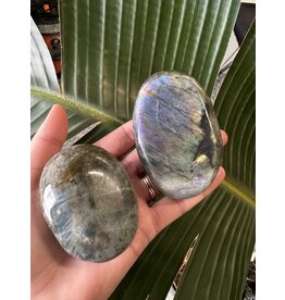 Labradorite Palm Stone, Size XX-Large [175-199gr]