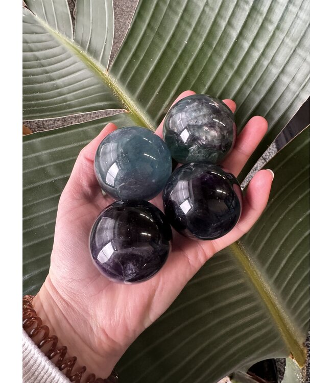 Rainbow Fluorite Sphere, 45-49mm