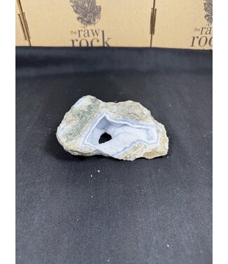 Blue Lace Agate Raw Geode #507, 414gr