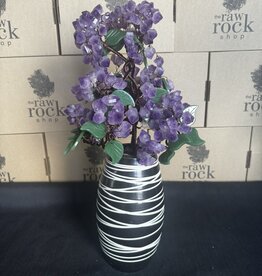 Amethyst Floral Vase #6, 3.45kg