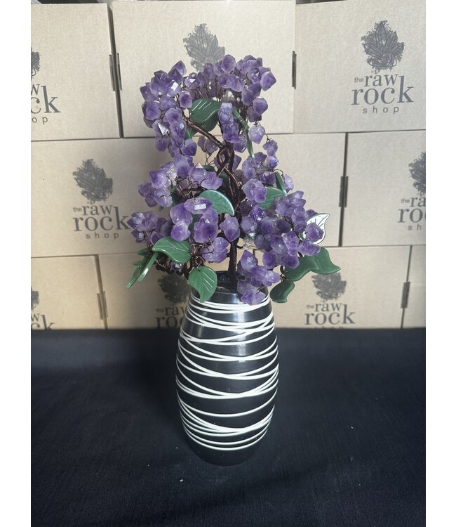 Amethyst Floral Vase #6
