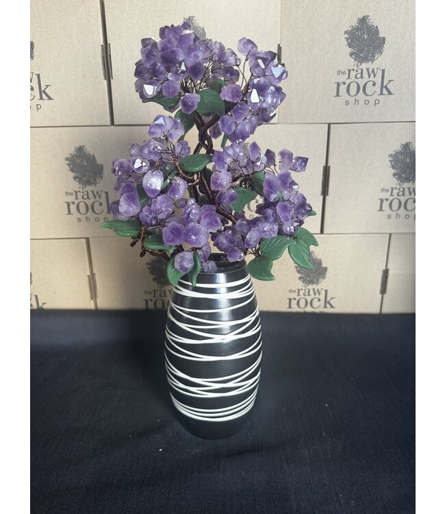 Amethyst Floral Vase #6