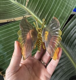 Fluorite Butterfly, Gold #5, 136gr