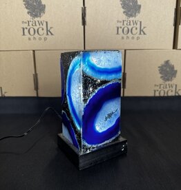 Blue Agate Lamp #1, with power adapter