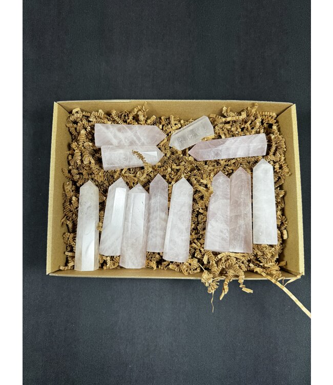 Rose Quartz Points 1KG bulk lot