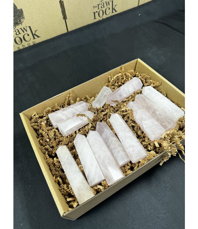 Rose Quartz Points 1KG bulk lot