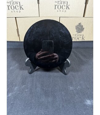 Black Obsidian Plate with Stand #1, 904gr