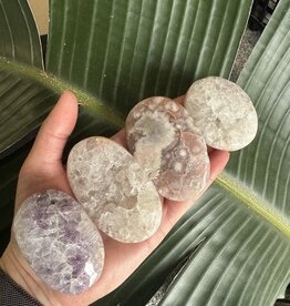 Pink Amethyst Palms, higher quality, Size Small [75-99gr]