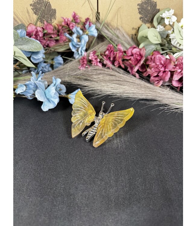 Fluorite Butterfly, Silver #27, 94gr