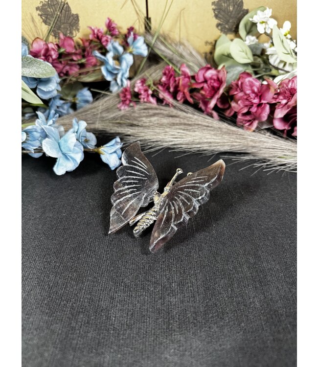 Fluorite Butterfly, Silver #34, 104gr