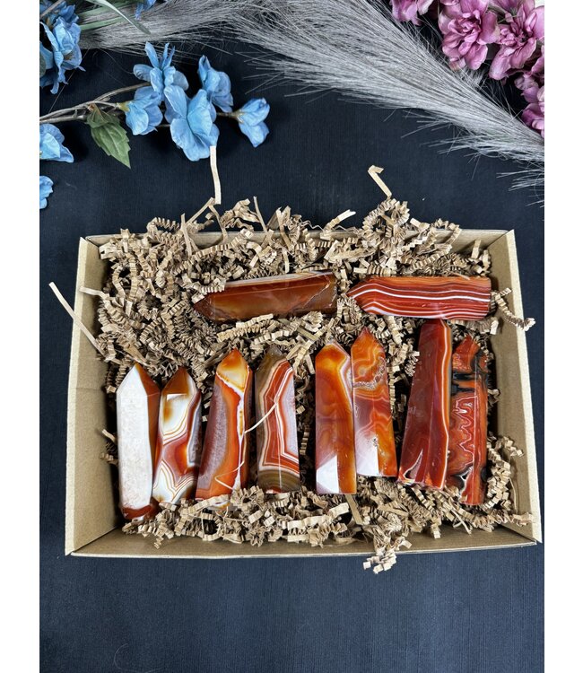 Carnelian Points 1KG bulk lot