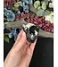 Schorl Black Tourmaline with Hyalite Opal #2, 172gr