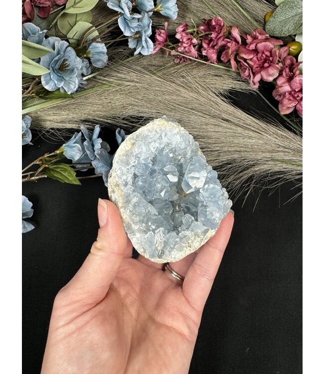 Raw Celestite, high quality, #61, 396gr