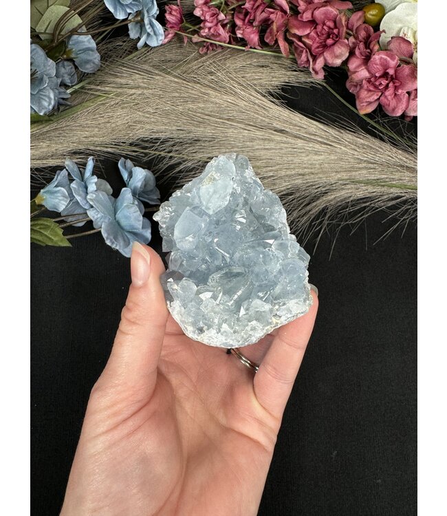 Raw Celestite, high quality, #67, 426gr