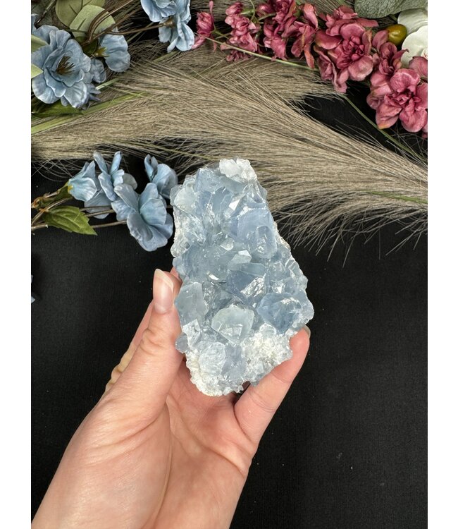 Raw Celestite, high quality, #82, 454gr