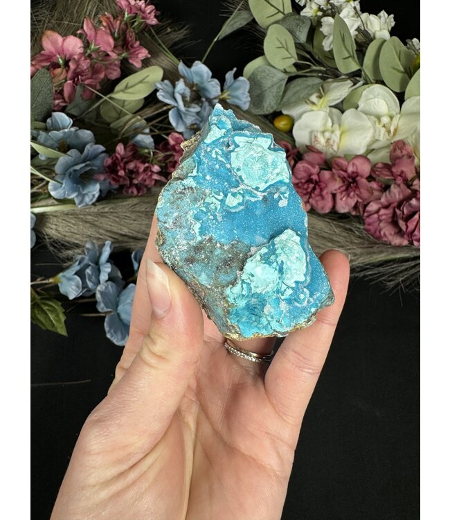 Drusy Coated Chrysocolla #2, 116gr