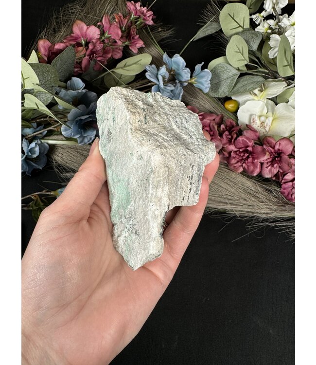 Drusy Coated Chrysocolla with Dendrites/Malachite #1, 334gr