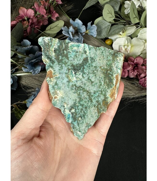 Drusy Coated Chrysocolla with Malachite #6, 242gr