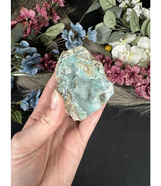 Drusy Coated Chrysocolla with Dolomite #1, 202gr