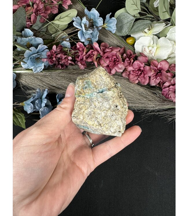 Drusy Coated Chrysocolla with Dolomite #1, 202gr