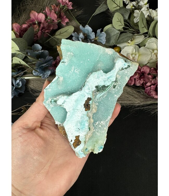 Drusy Coated Chrysocolla with Malachite #10, 494gr