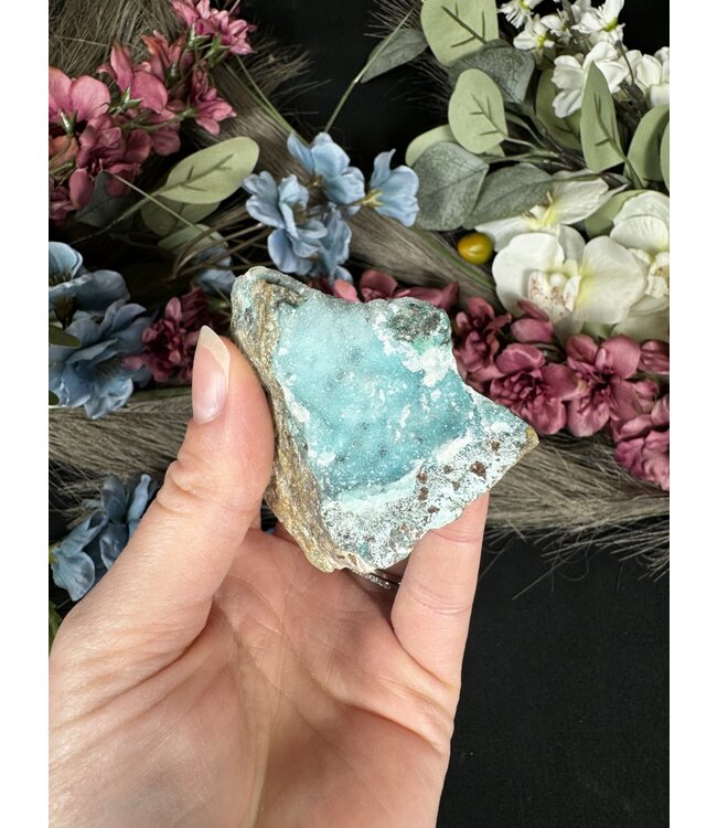 Drusy Coated Chrysocolla #4, 104gr