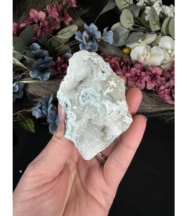 Drusy Coated Chrysocolla #6, 102gr