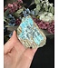 Drusy Coated Chrysocolla with Dolomite/Malachite #9, 216gr