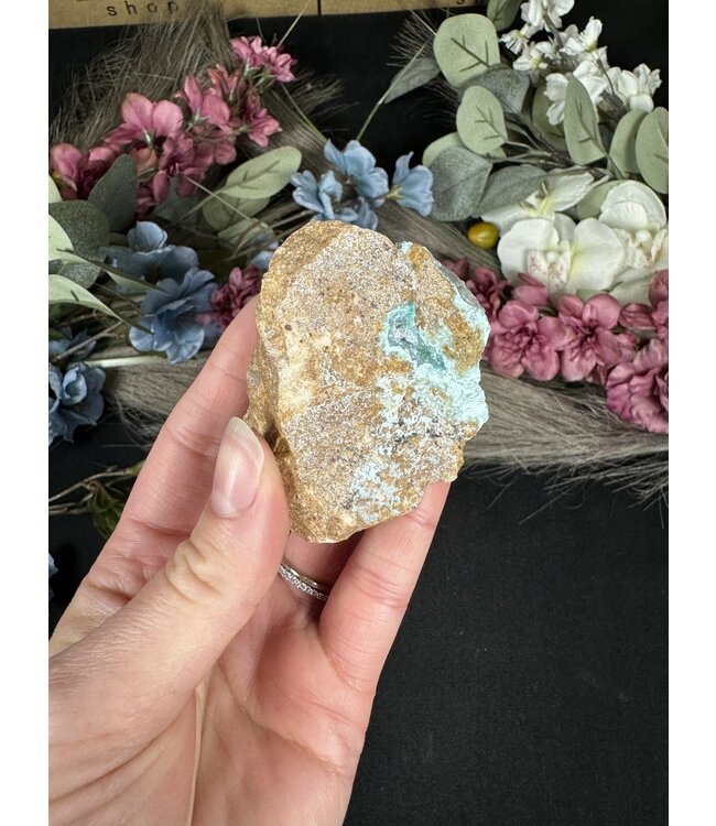 Drusy Coated Chrysocolla #10, 134gr