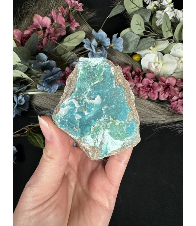 Drusy Coated Chrysocolla #15, 260gr