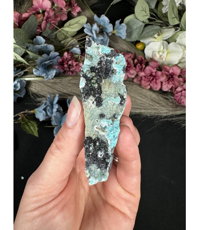 Drusy Coated Chrysocolla with Dolomite #4, 88gr