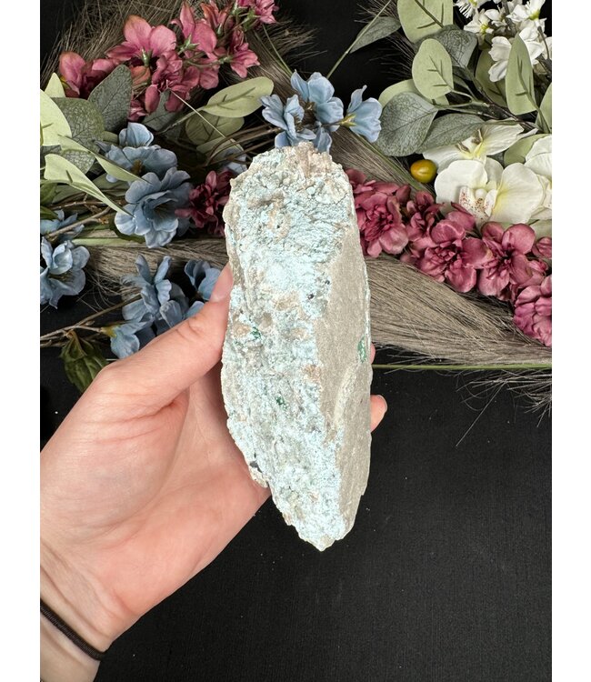 Drusy Coated Chrysocolla with Malachite #39, 542gr