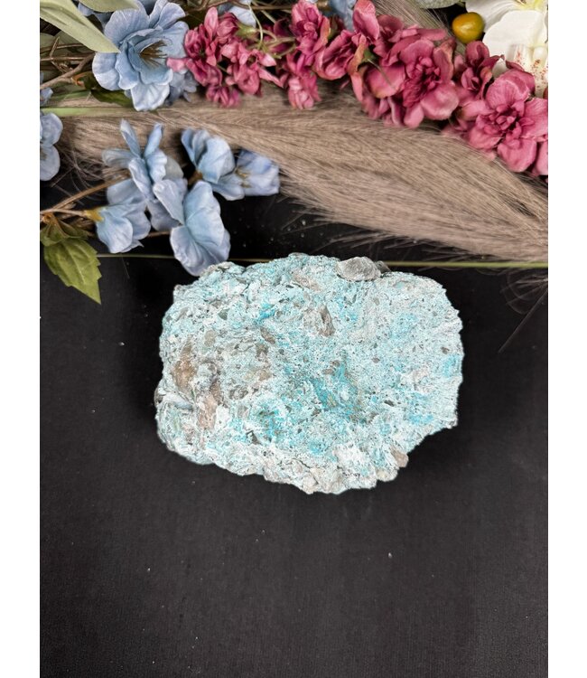 Crystalline Chrysocolla with Malachite/Hetergonite #2, 1418gr