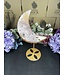 Pink Amethyst Moon with Stand #4, 1178gr