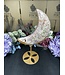 Pink Amethyst Moon with Stand #4, 1178gr
