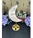 Pink Amethyst Moon with Stand #5, 1356gr