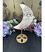 Pink Amethyst Moon with Stand #5, 1356gr