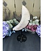 Pink Amethyst Moon with Stand #9, 1128gr