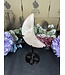 Pink Amethyst Moon with Stand #9, 1128gr