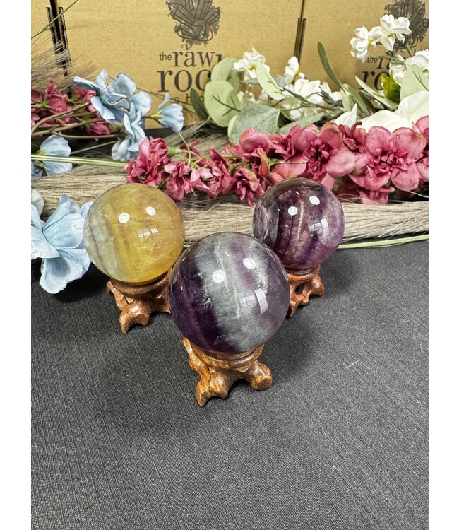 Candy Fluorite Sphere, 40-44mm