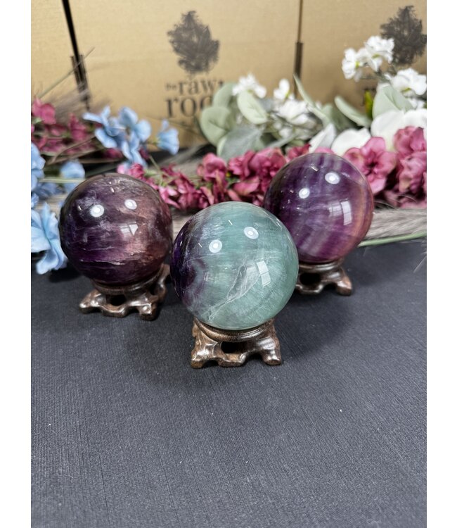 Candy Fluorite Sphere, 65-69mm
